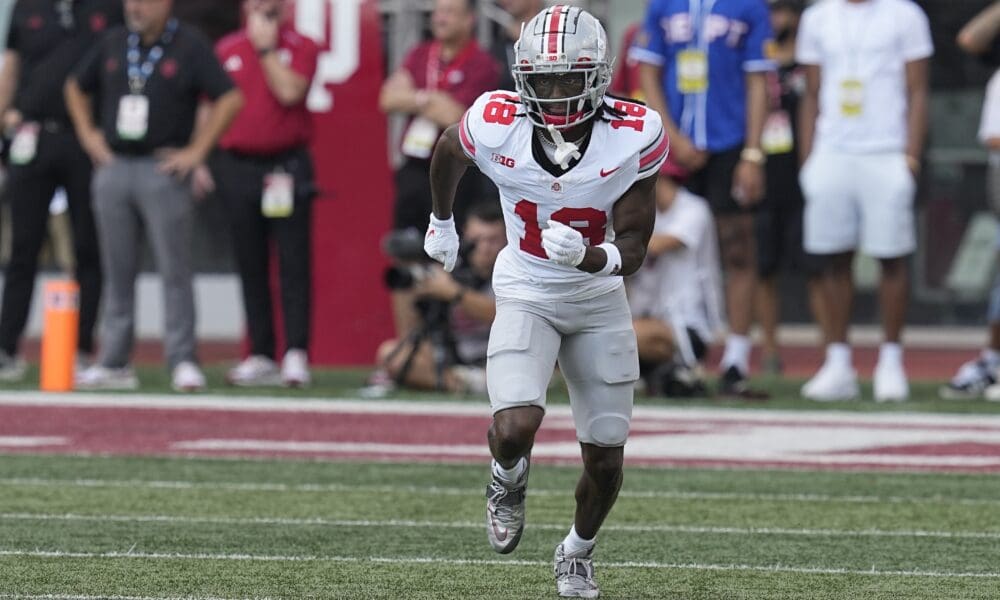 NFL Draft prospect, Ohio State's Marvin Harrison, Jr. is the top wide receiver prospect in the 2024 NFL Draft. Will the New England Patriots select him third overall?