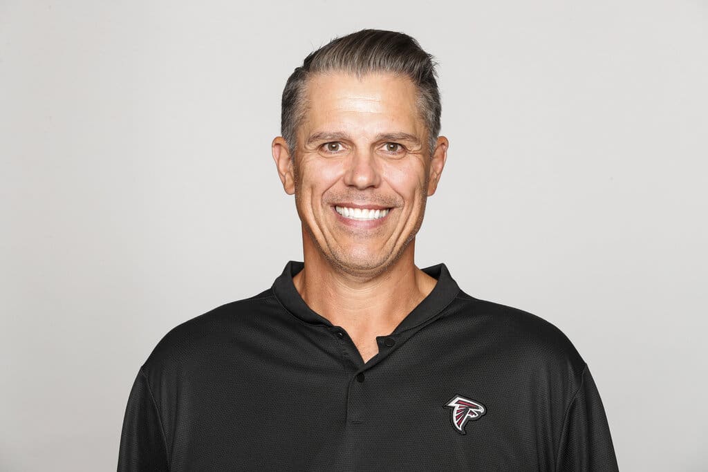This is a 2019 photo of Bob Kronenberg of the Atlanta Falcons NFL football team. This image reflects the Atlanta Falcons active roster as of Monday, June 10, 2019 when this image was taken. Kronenberg is joining the New England Patriots. (AP Photo)